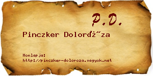 Pinczker Doloróza névjegykártya